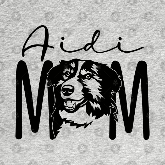 Aidi Mom - Shepherd Herding Working Dog - Black And White, Red, Tawny - Dog Fur Mama - Dog Lover Gift - Unisex Graphic Tee by bob2ben